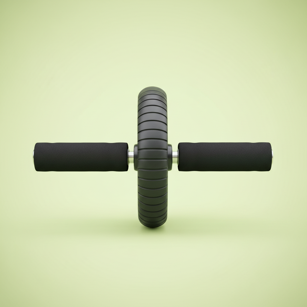 make an ab roller wheel that looks like the most ones with a light green background